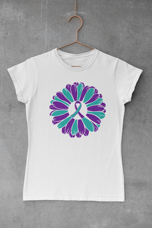 Suicide Awareness Sunflower Ribbons V.2 Transfer