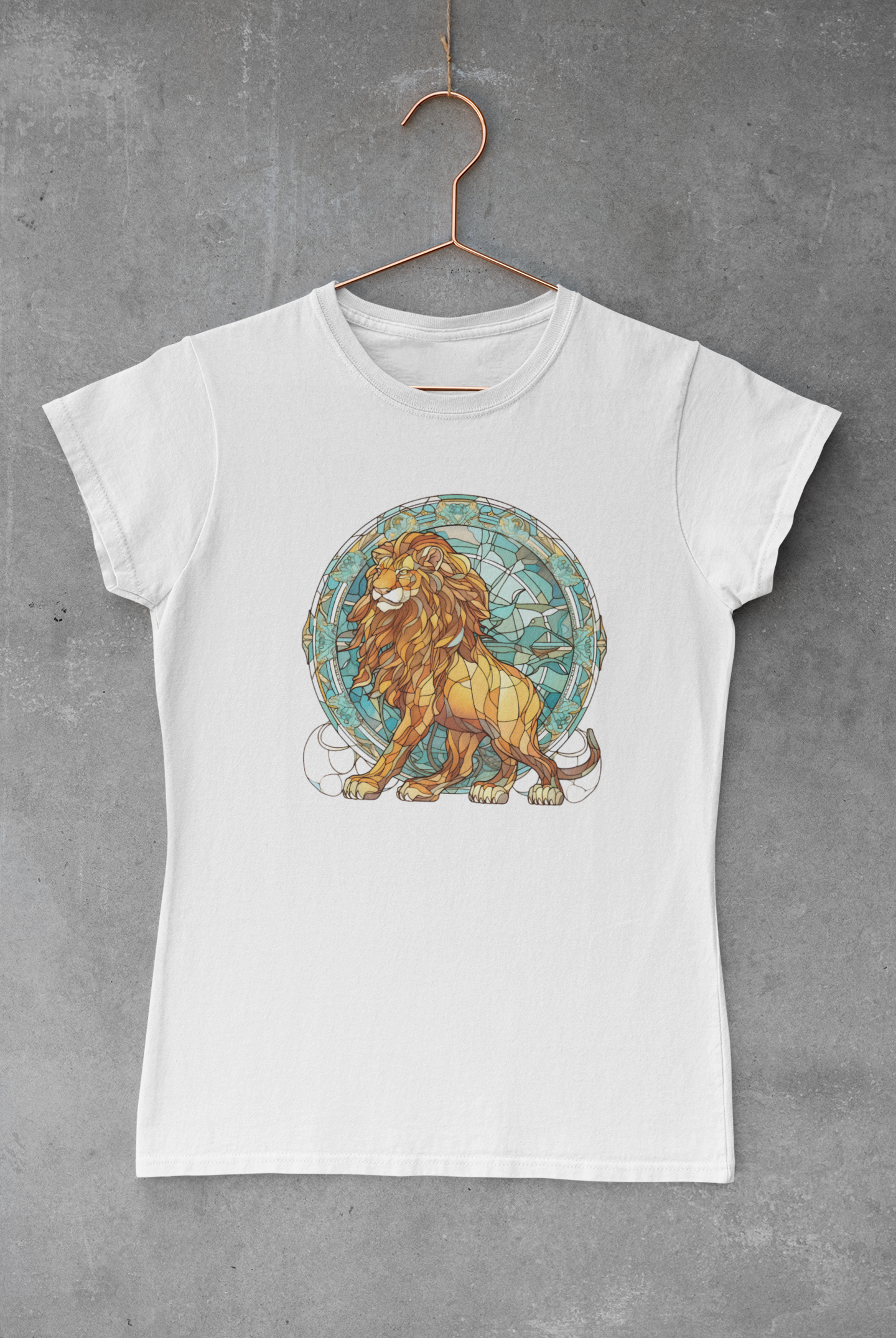 Stain Glass Lion Transfer