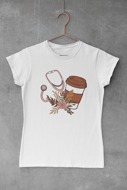 Flower Stethoscope Coffee Transfer