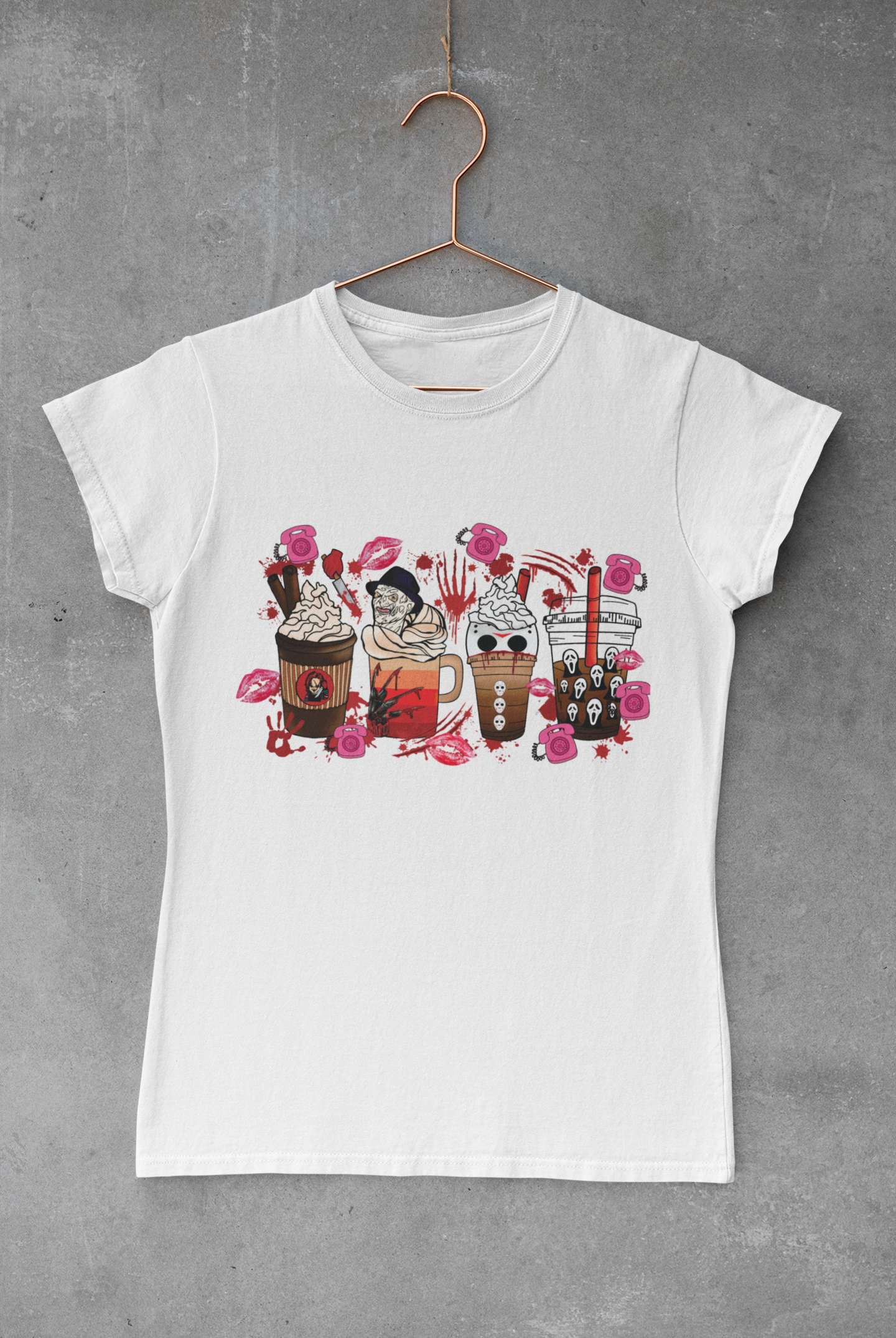 Pink Horror Coffee Transfer