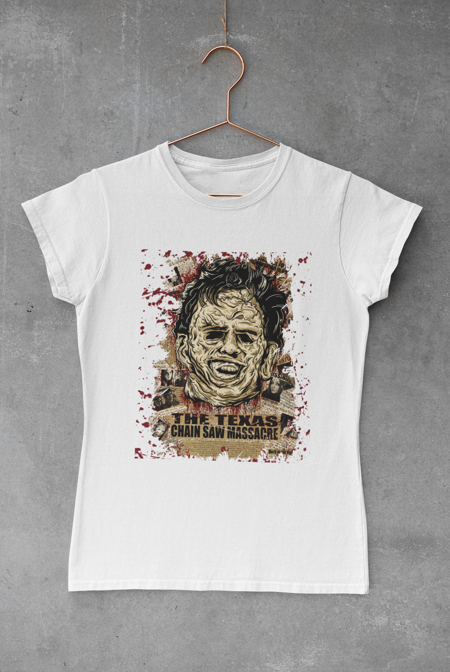 Leatherface Newspaper Transfer