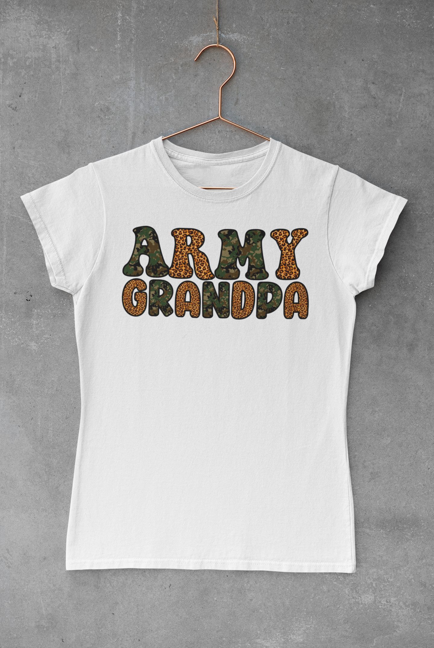 Camo & Cheetah Army Grandpa Transfer