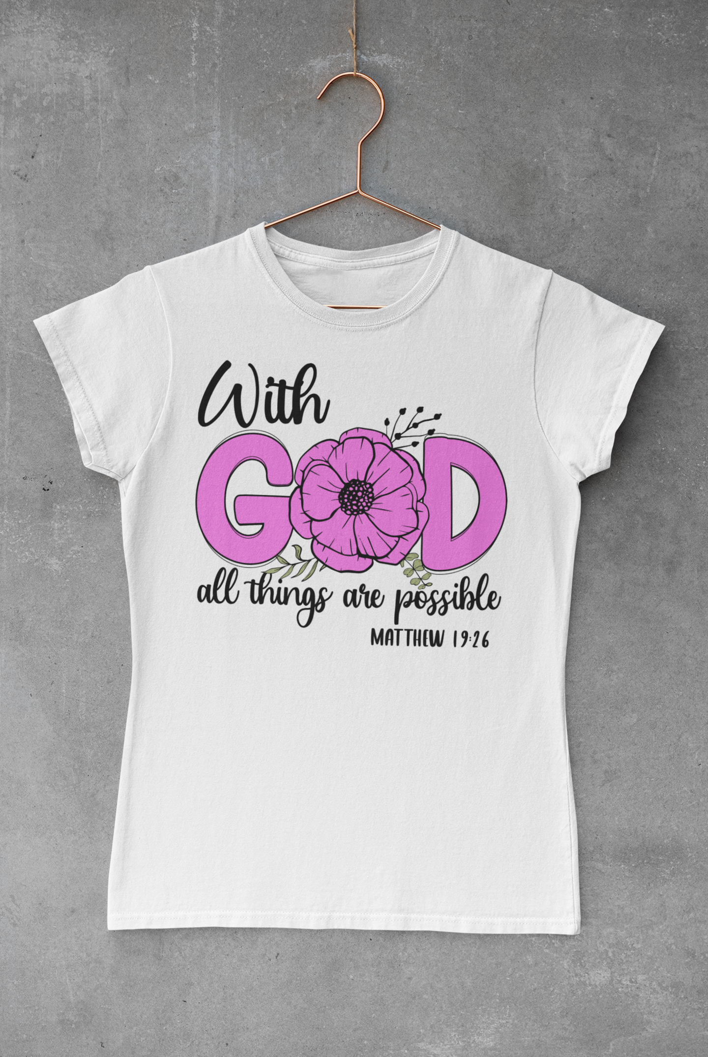 With God Bible Verse Transfer