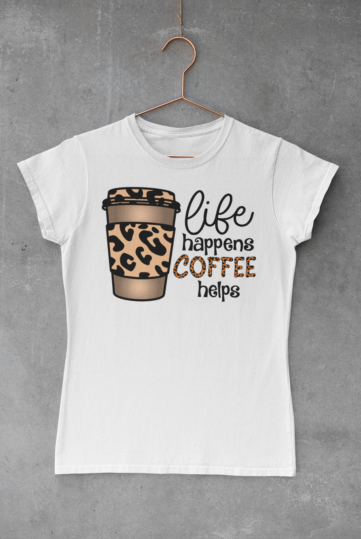 Life Happens Coffee Helps Transfer