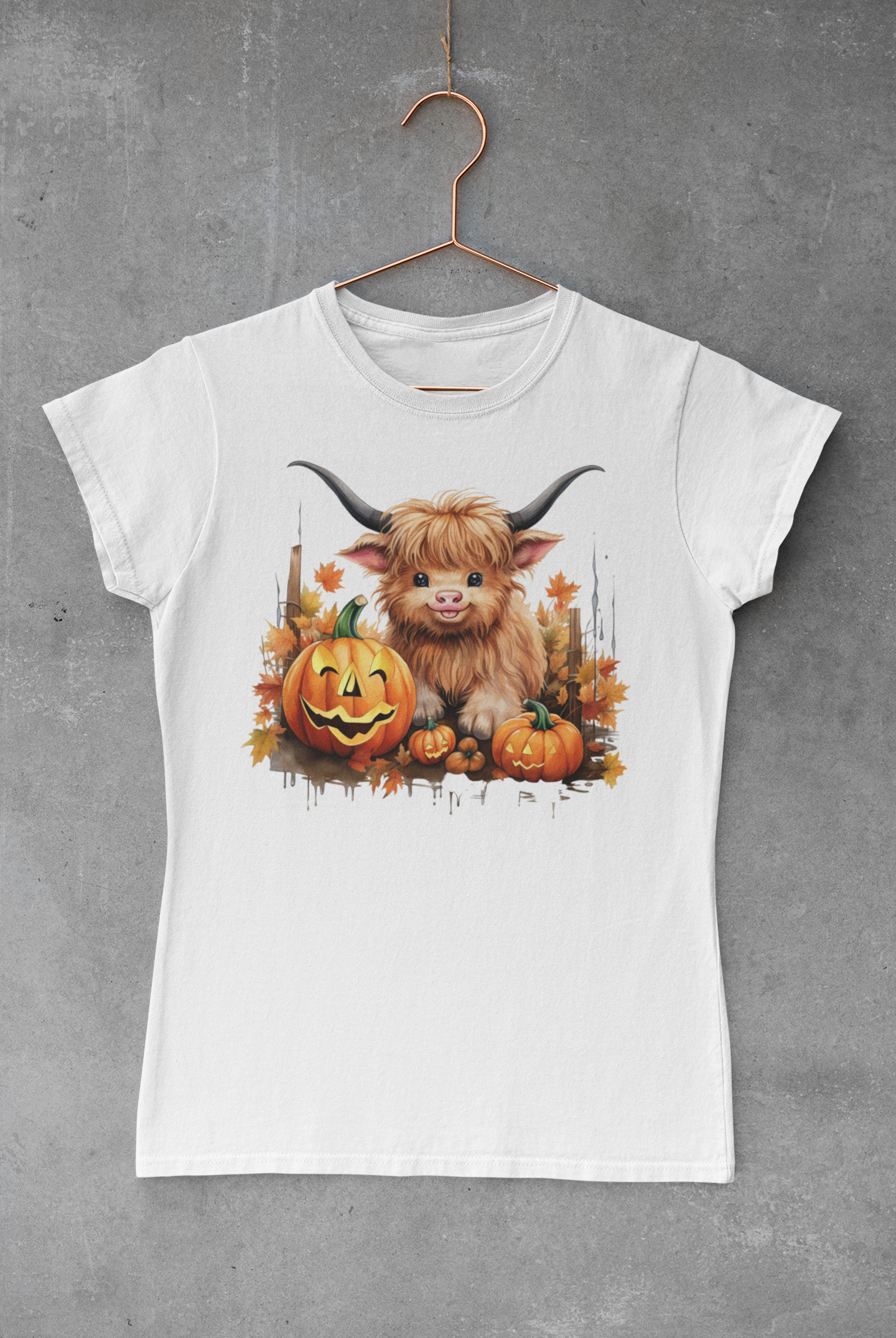 Highland Cow Halloween V.2 Transfer