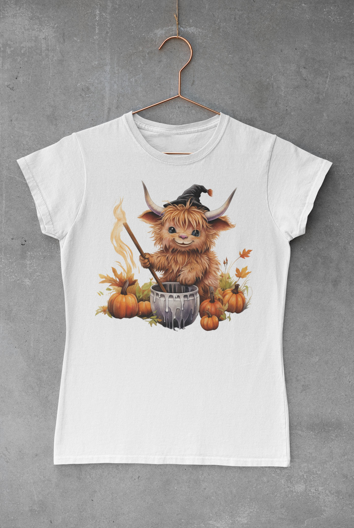 Highland Cow Halloween V.13 Transfer