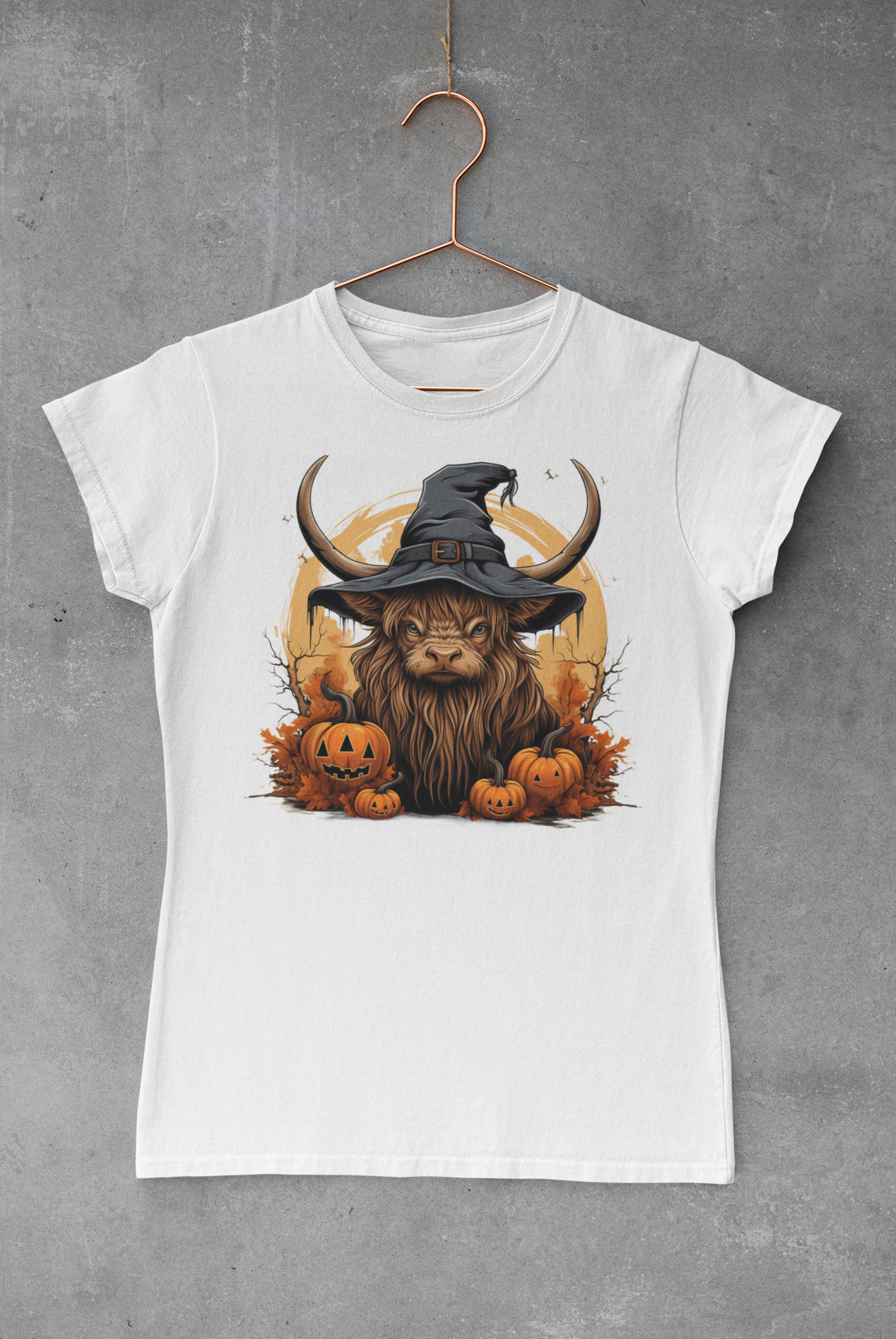 Highland Cow Halloween V.14 Transfer