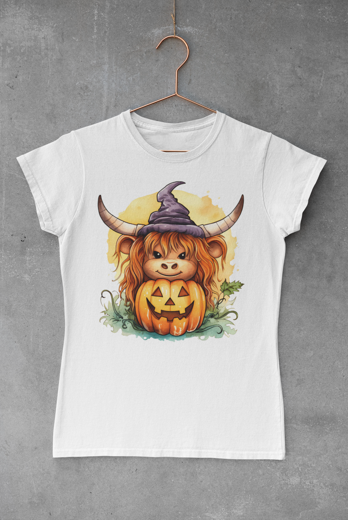 Highland Cow Halloween V.57 Transfer