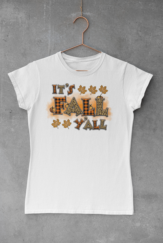 Plaid & Leopard Fall Y'all Transfer