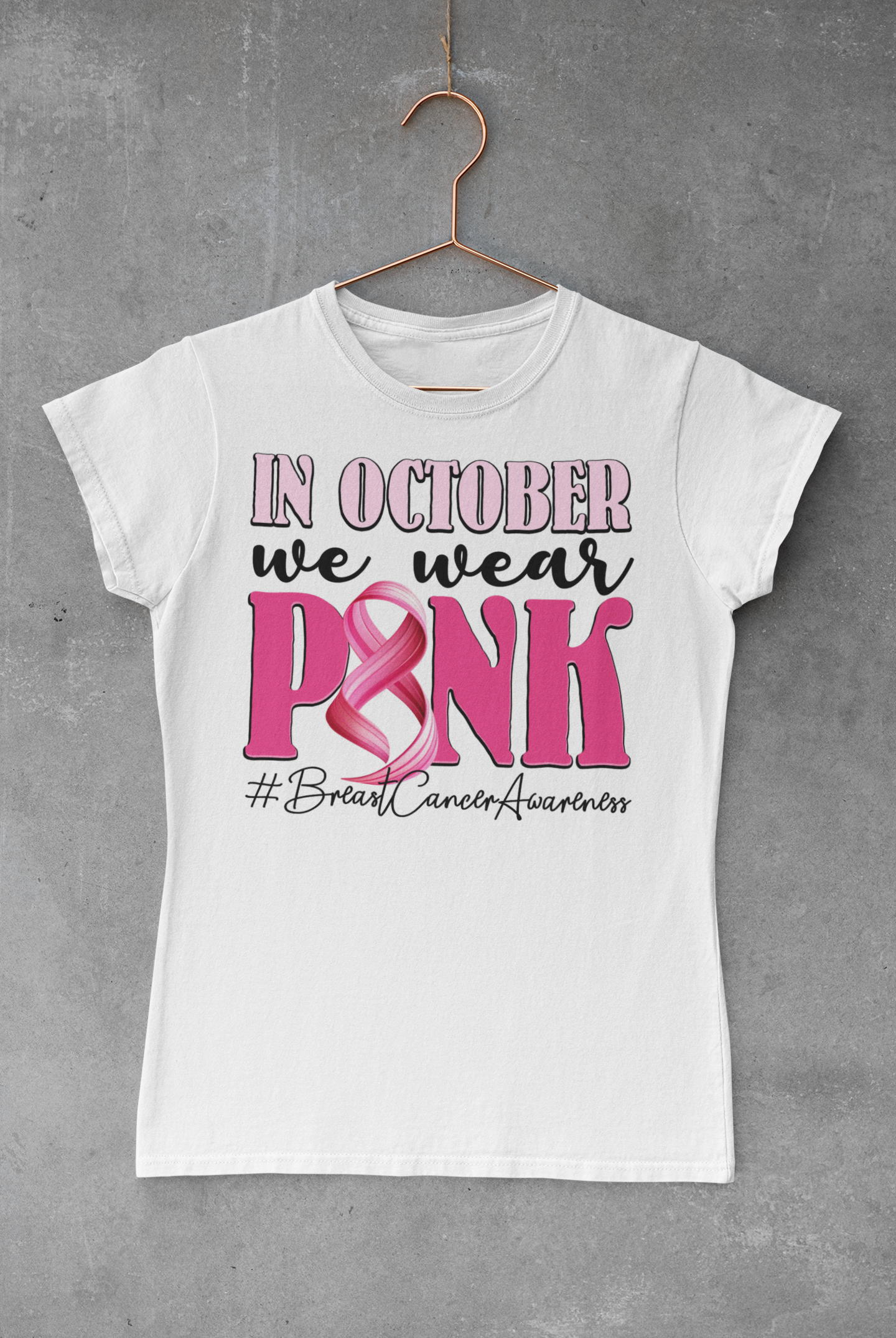 In October We Wear Pink Transfer