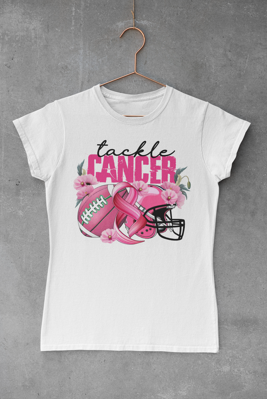 Tackle Breast Cancer Football Helmet Transfer