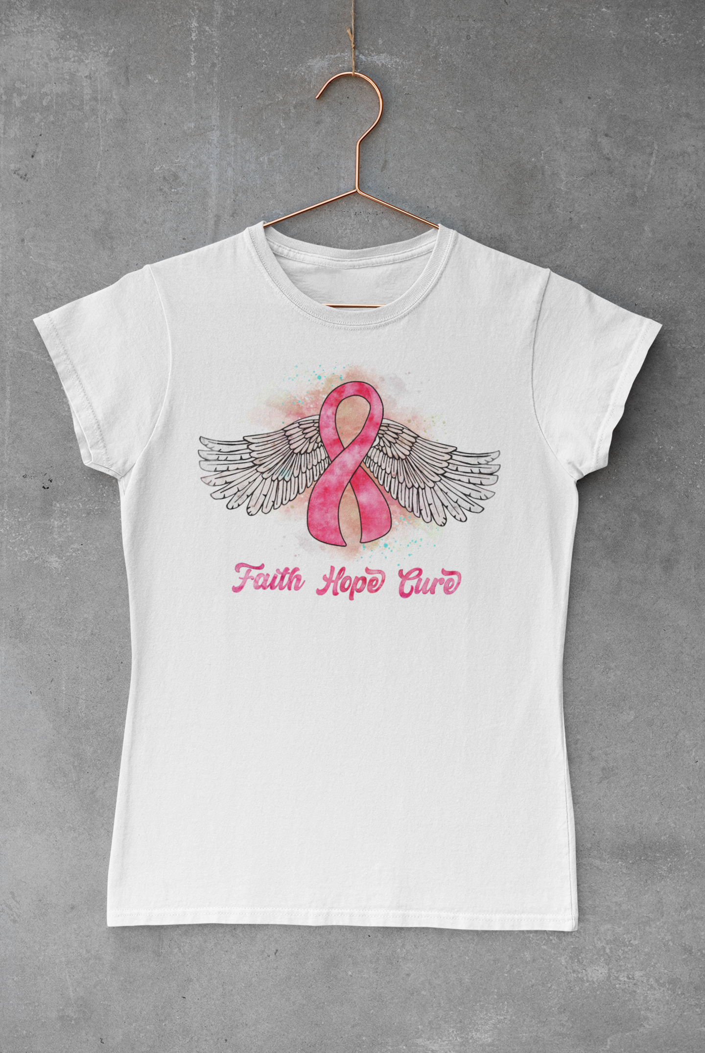 Faith Hope Cure Breast Cancer Awareness Transfer