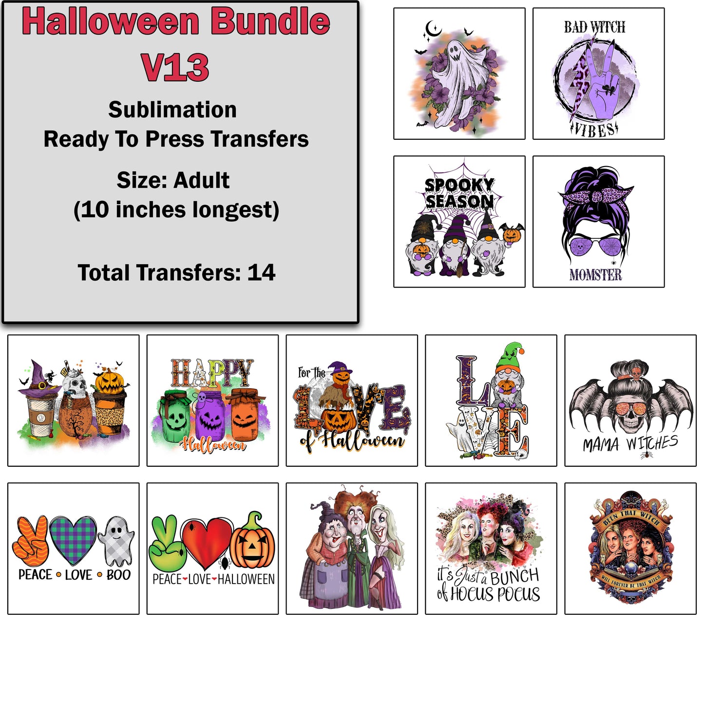 Halloween Transfer Bundle 13