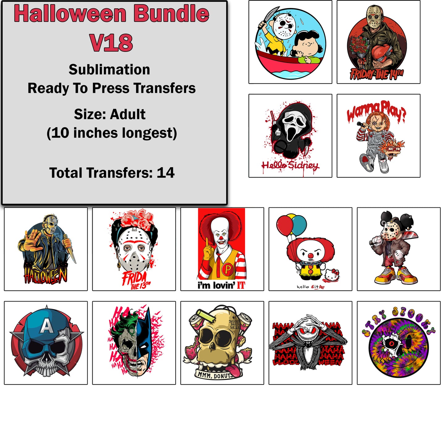 Halloween Transfer Bundle 18