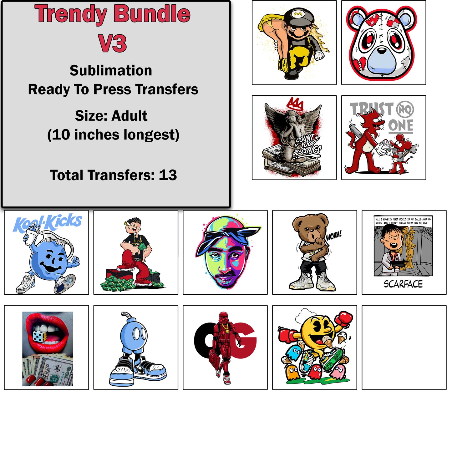 Trendy Transfer Bundle 3