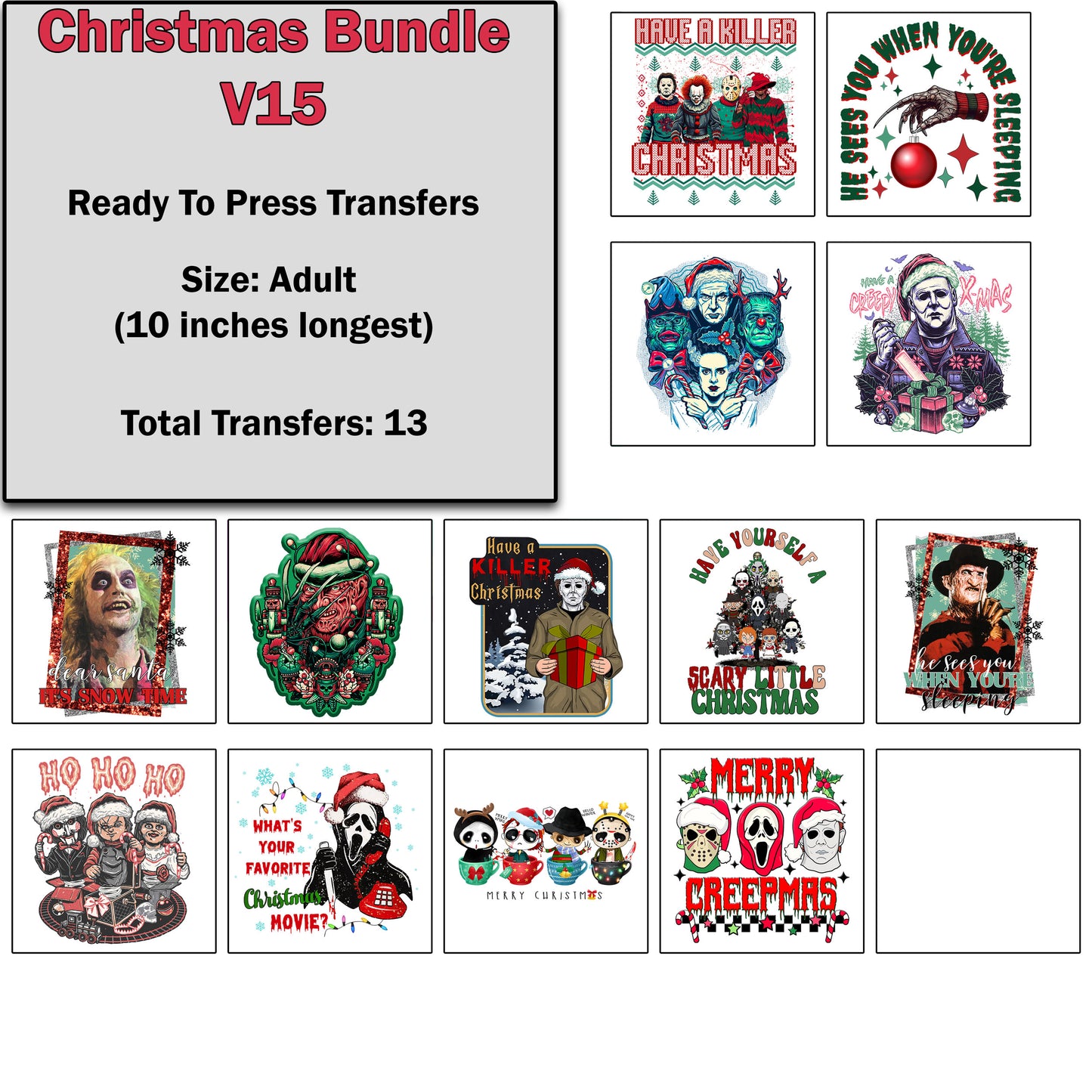 Christmas Transfer Bundle 15