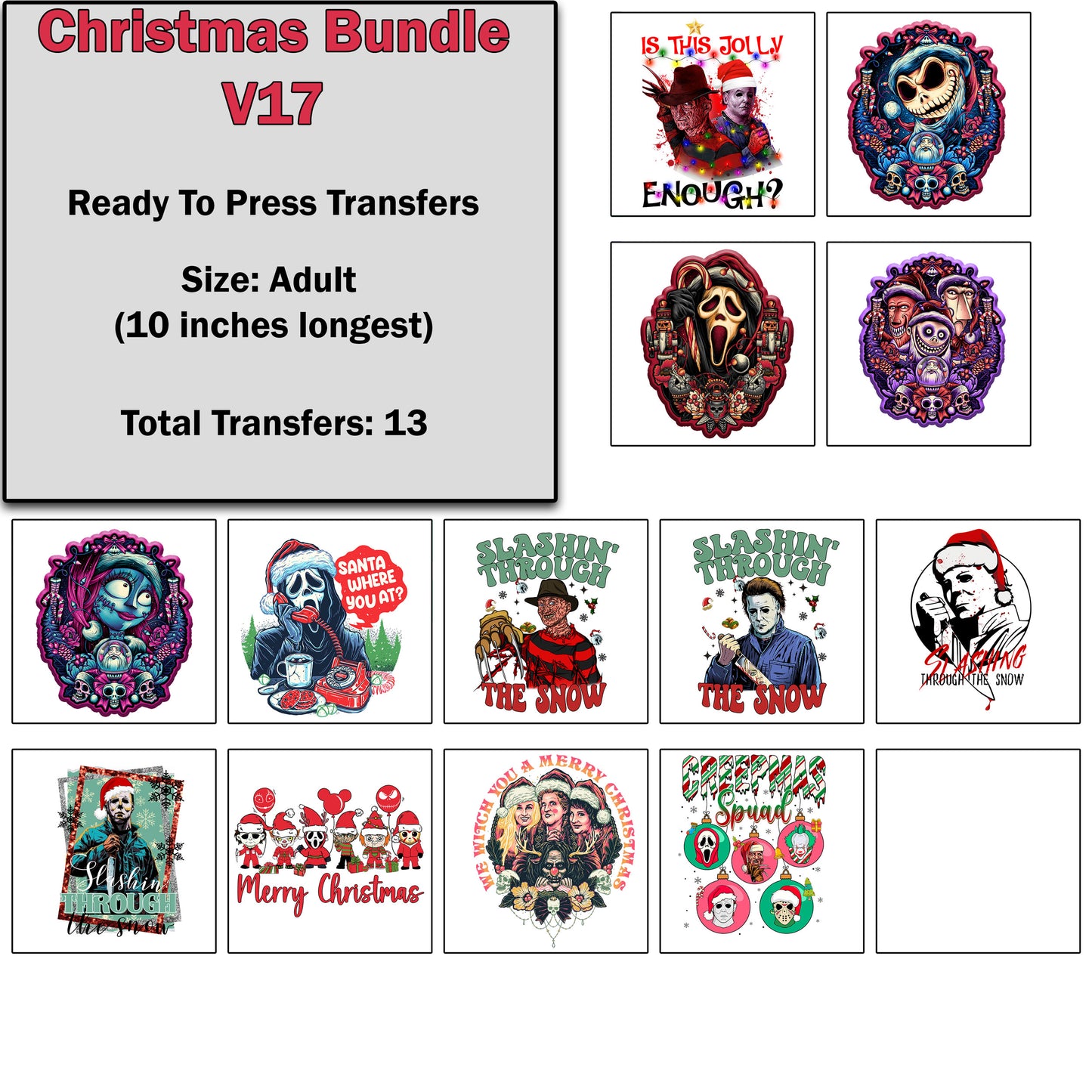 Christmas Transfer Bundle 17
