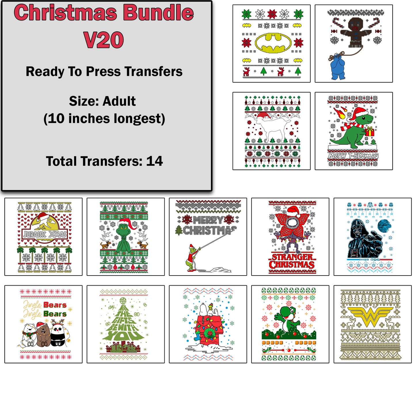 Christmas Transfer Bundle 20