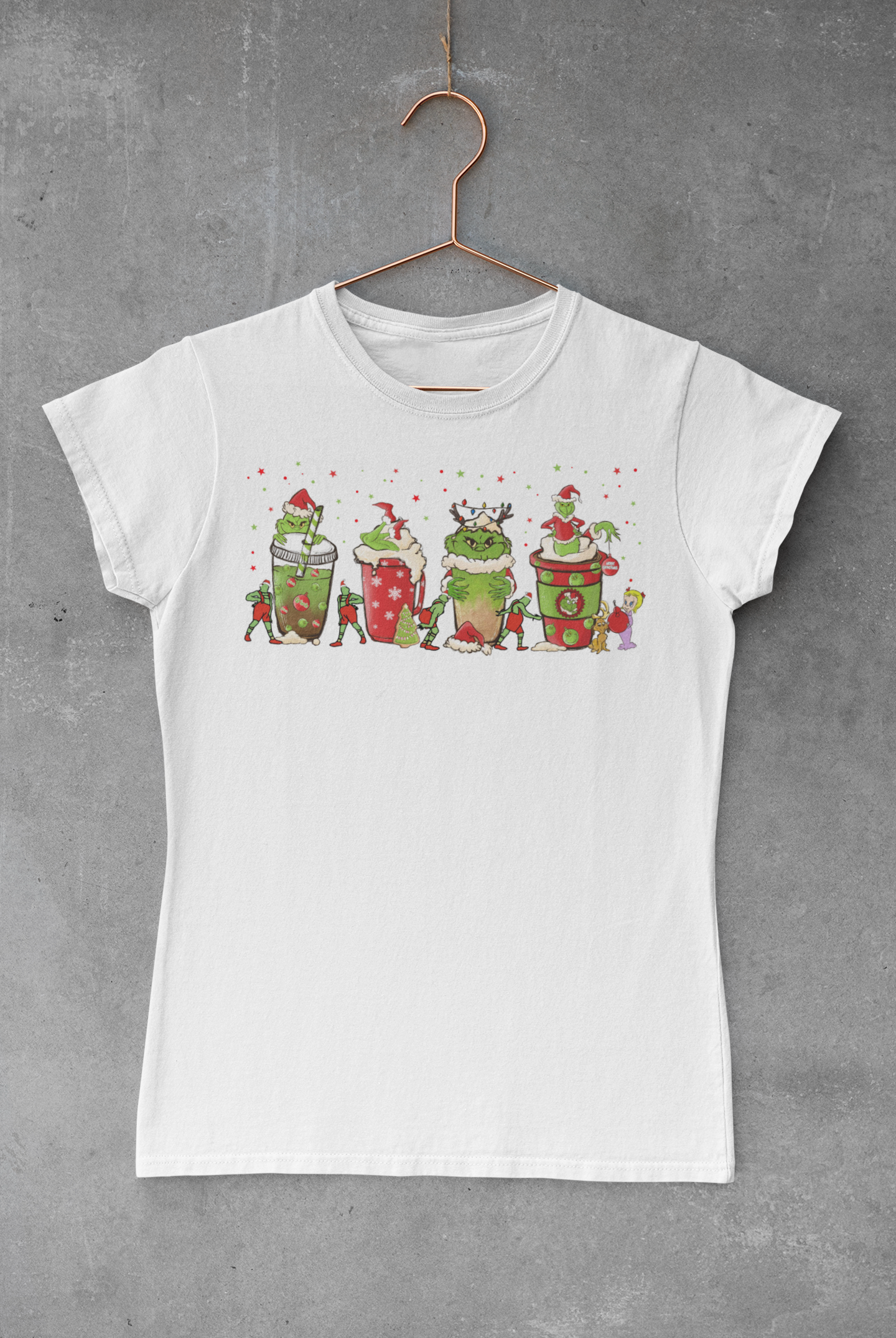 Grinch Christmas Coffee Transfer