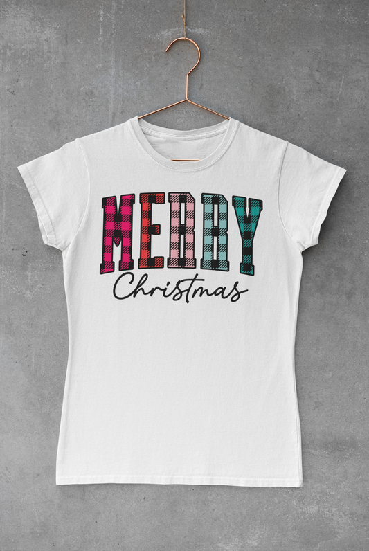 Merry Christmas Plaid V.3 Transfer