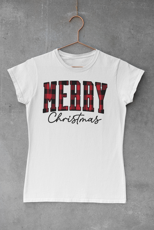 Merry Christmas Plaid V.4 Transfer