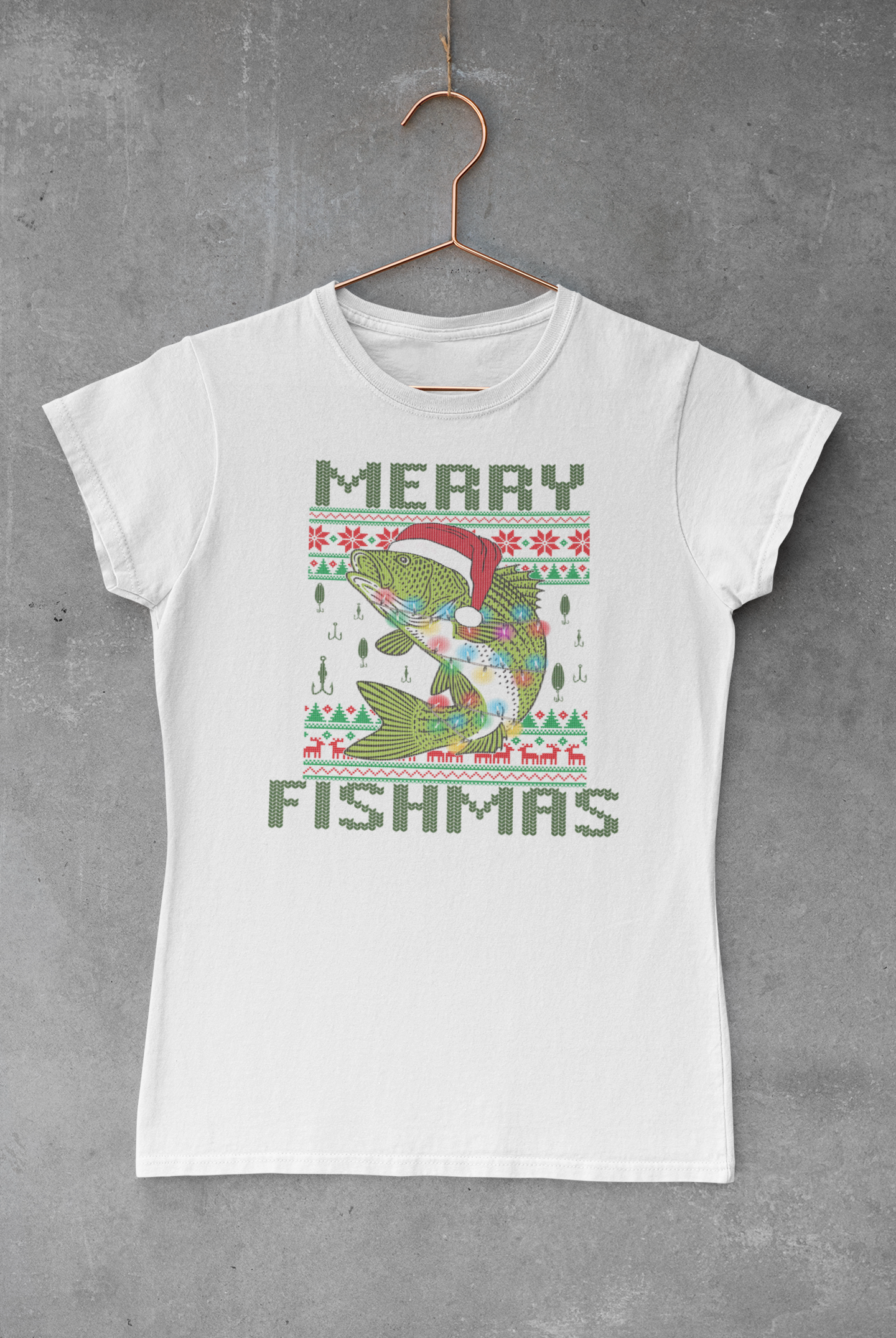 Fish Ugly Sweater Transfer