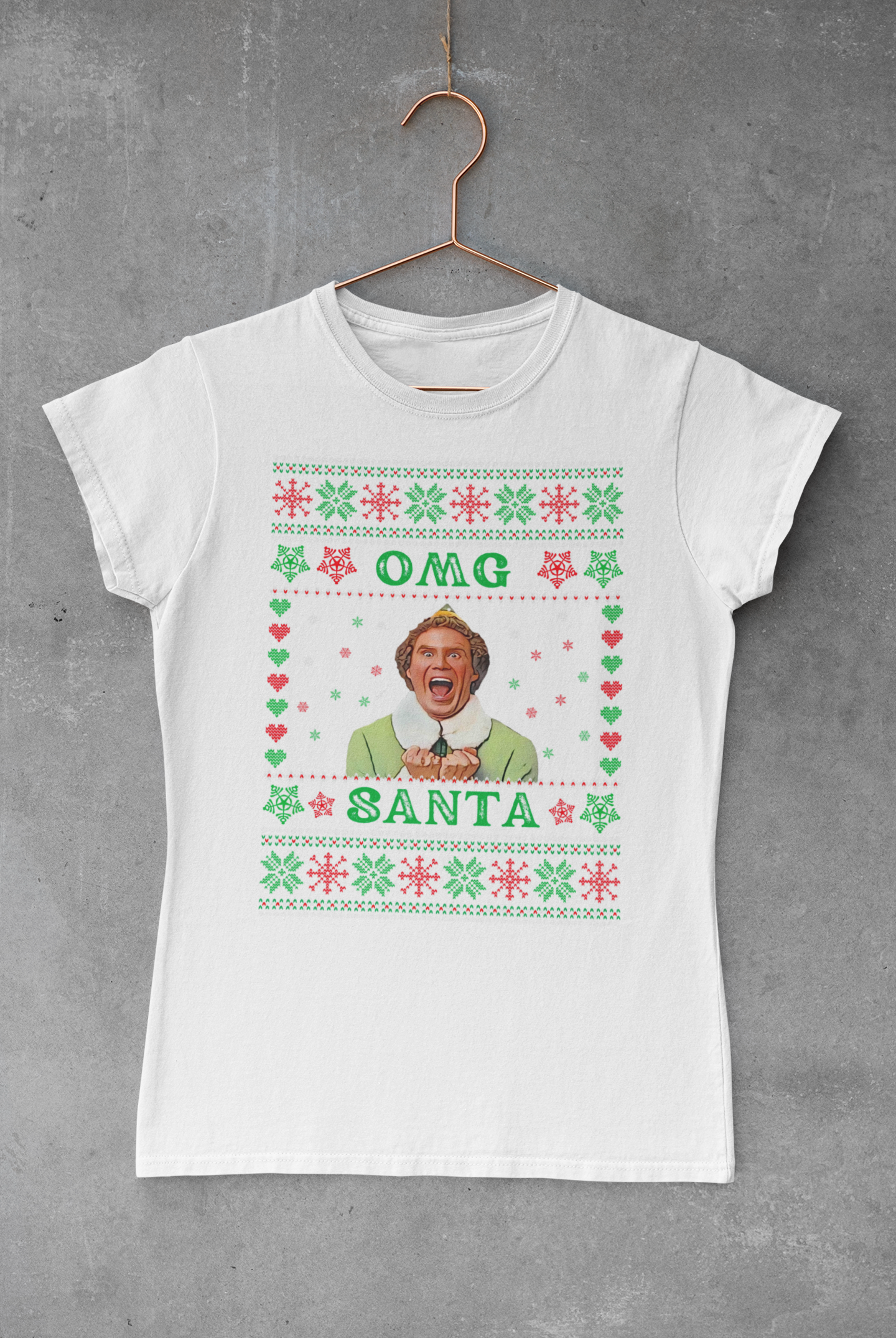 Elf Ugly Sweater Transfer