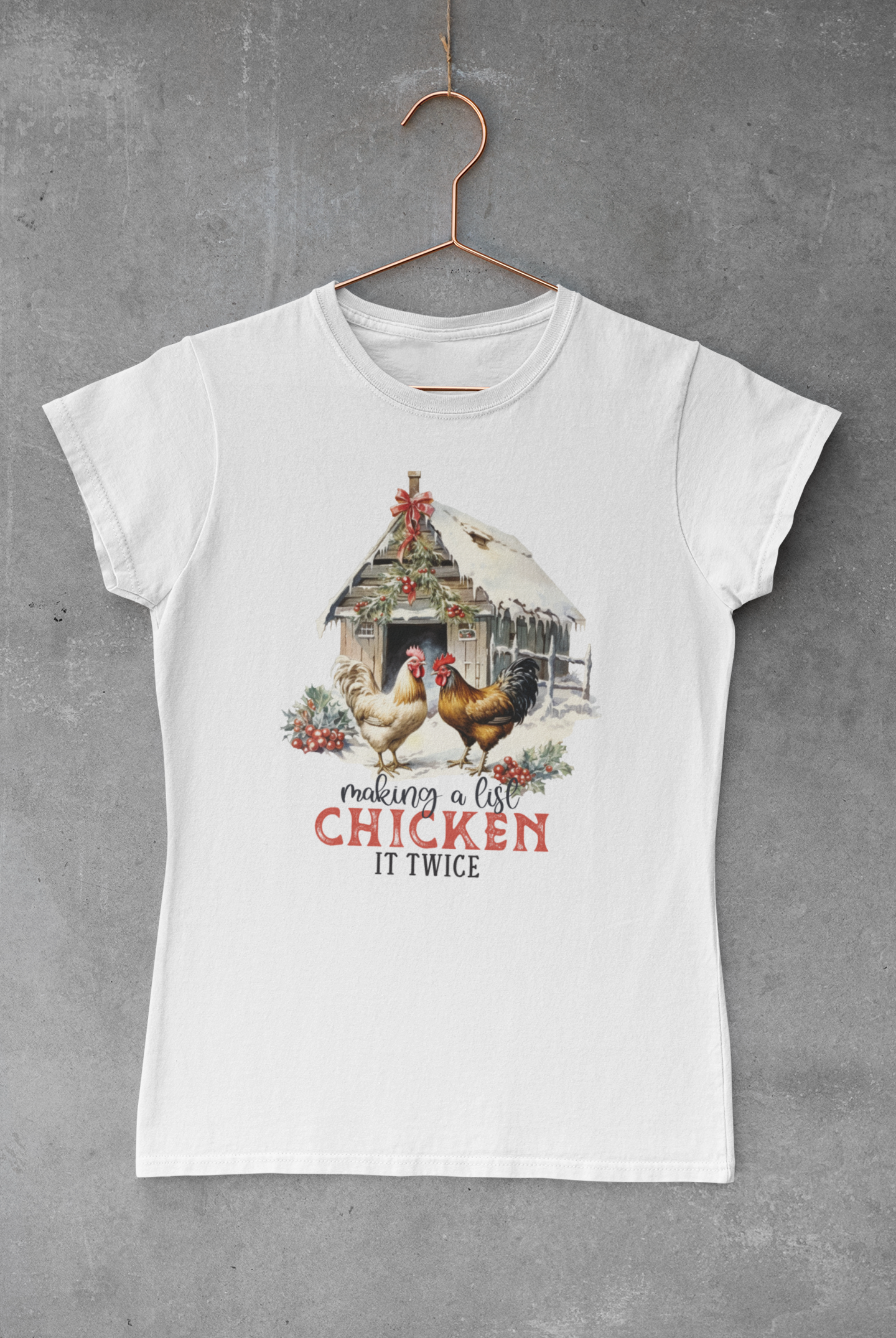 Christmas Chickens Transfer