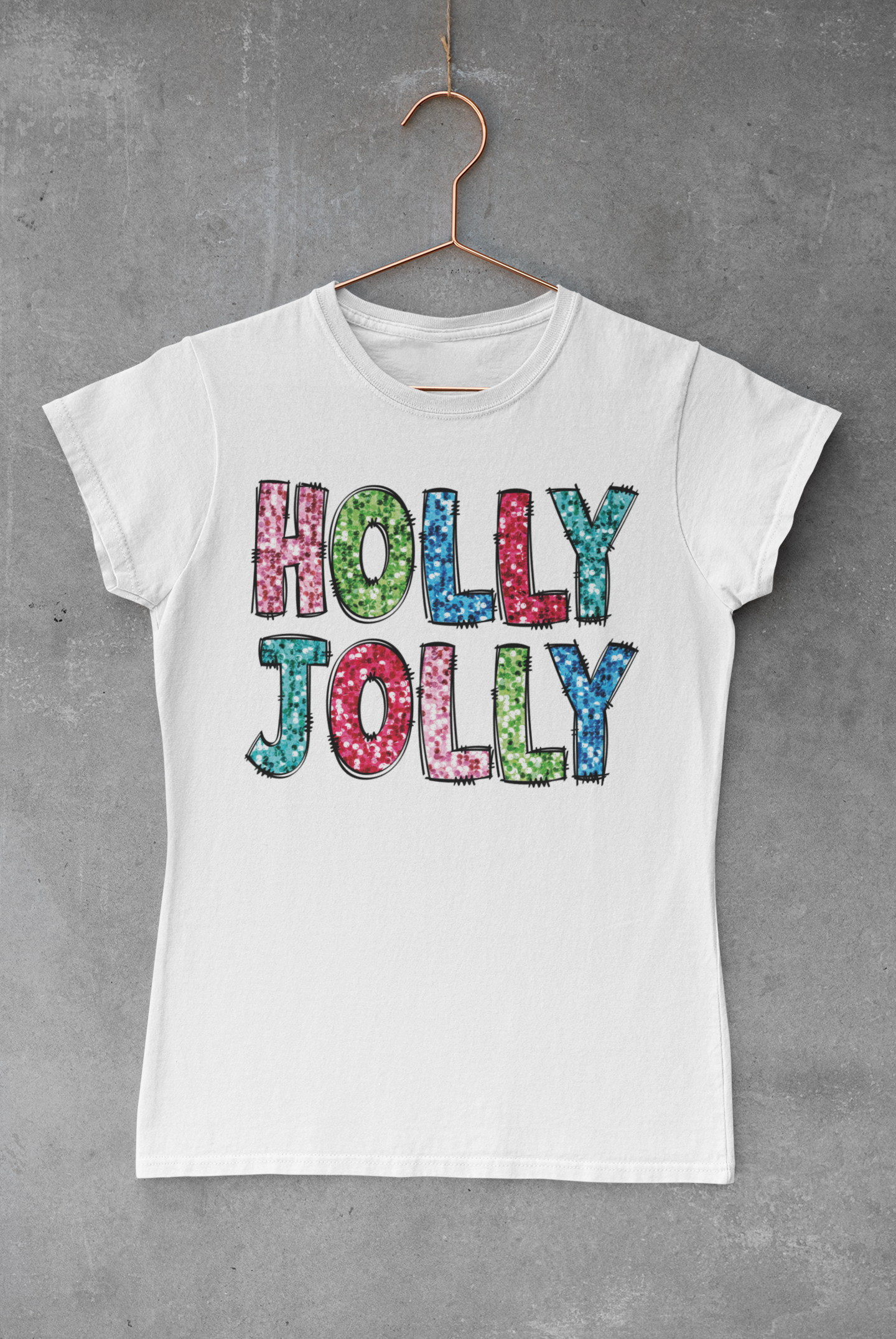 Cute Holly Jolly Transfer