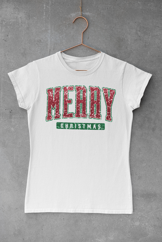 Red & Green Merry Christmas V.2 Transfer