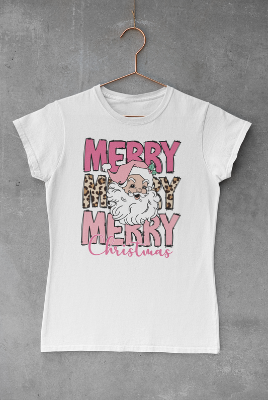 Merry Christmas Santa Stack Transfer