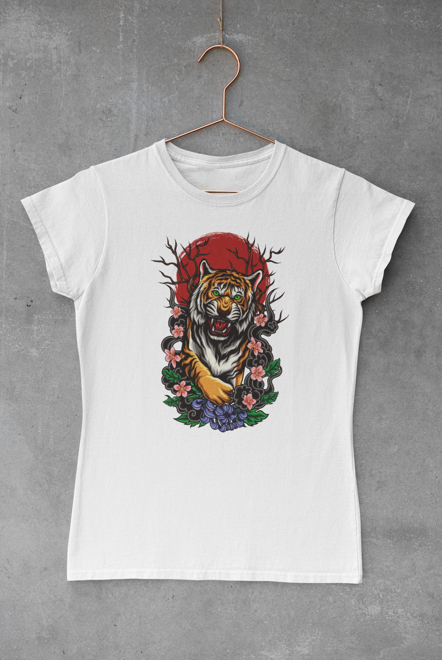 Floral Tiger Transfer