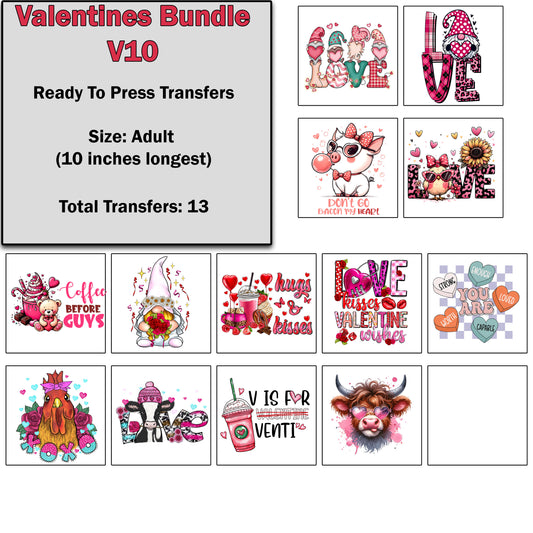 Valentine's Day Transfer Bundle 10