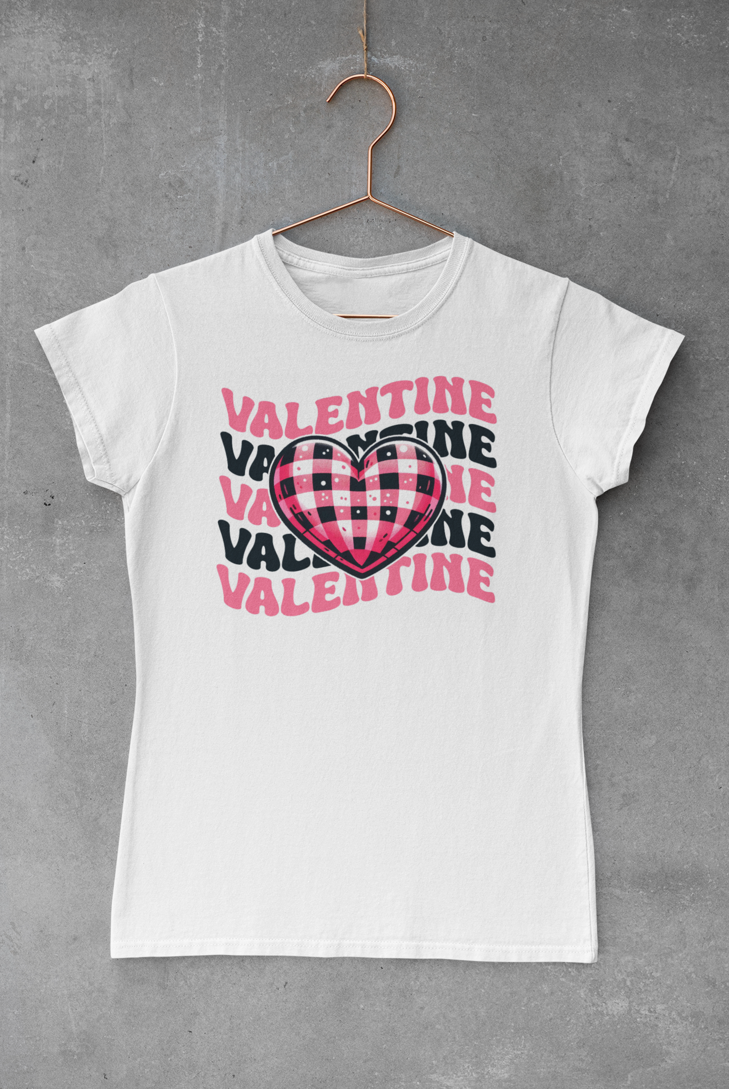 Valentine Stack Heart Transfer