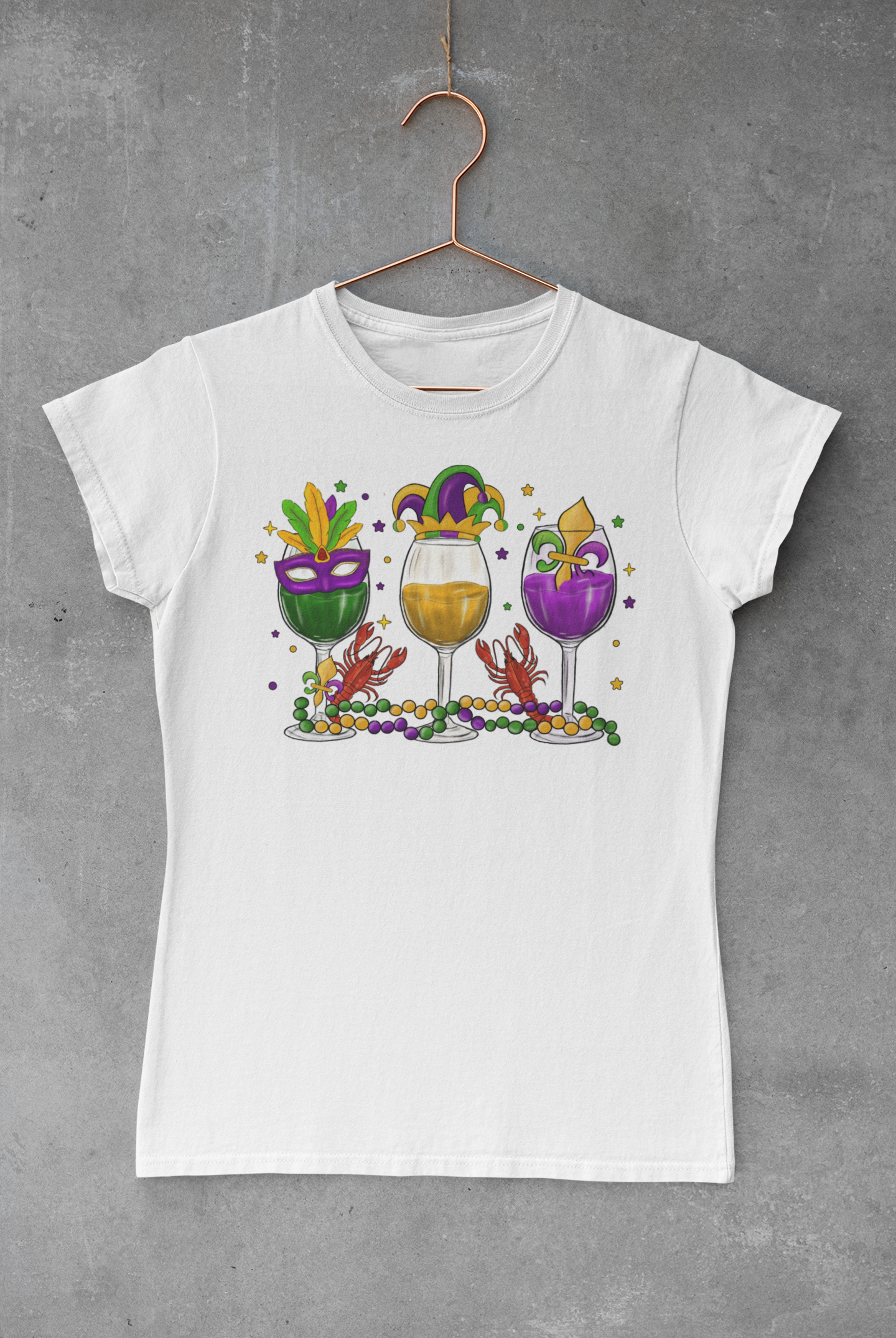 Mardi Gras Wine Transfer
