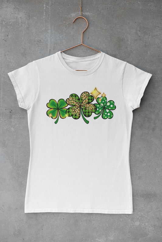 Three St. Paddy's Clovers Transfer
