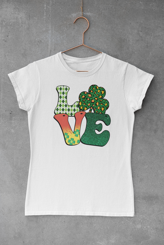 LOVE St. Patrick's Letters Transfer