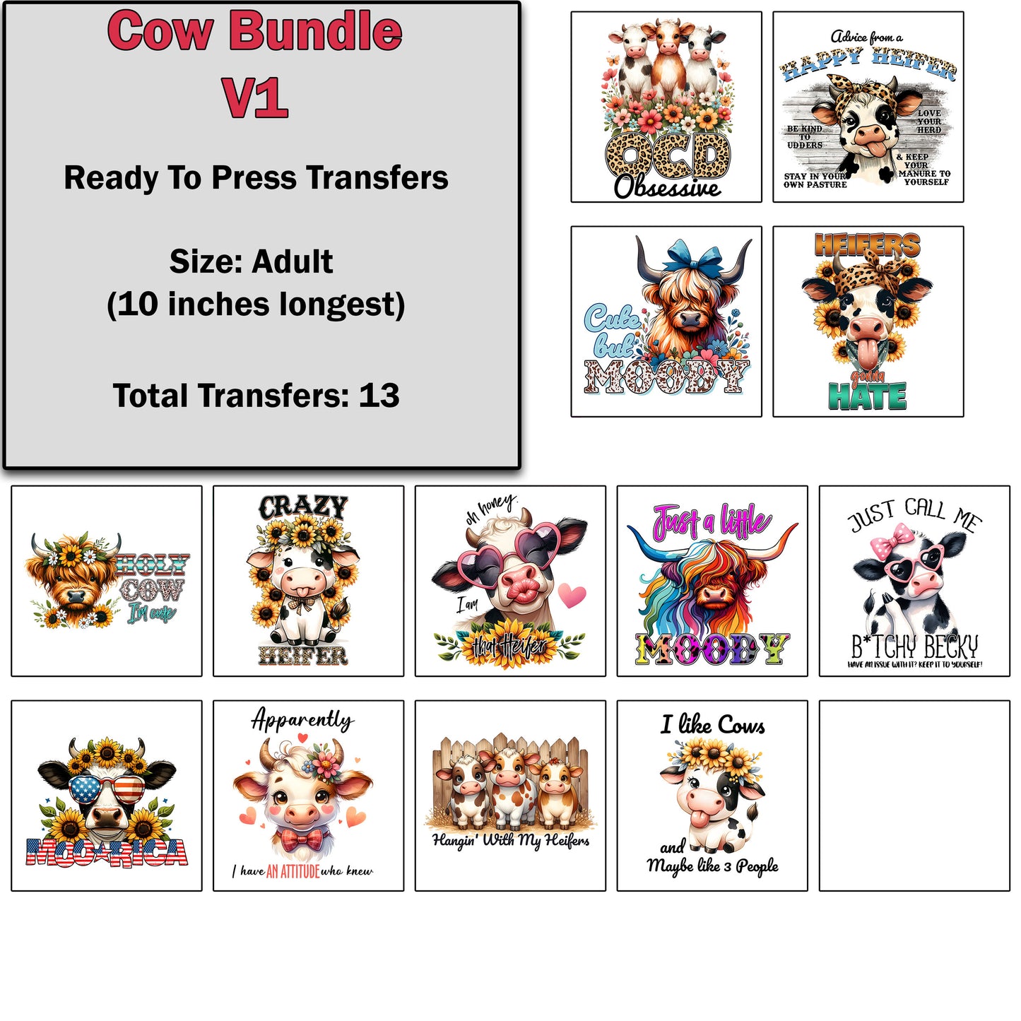 Cow Transfer Bundle 1