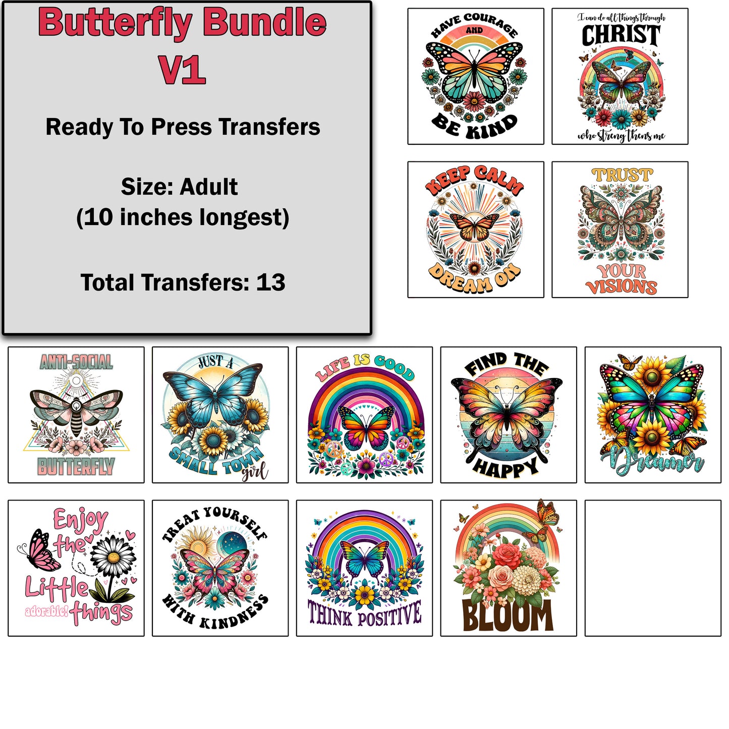 Butterfly Transfer Bundle 1