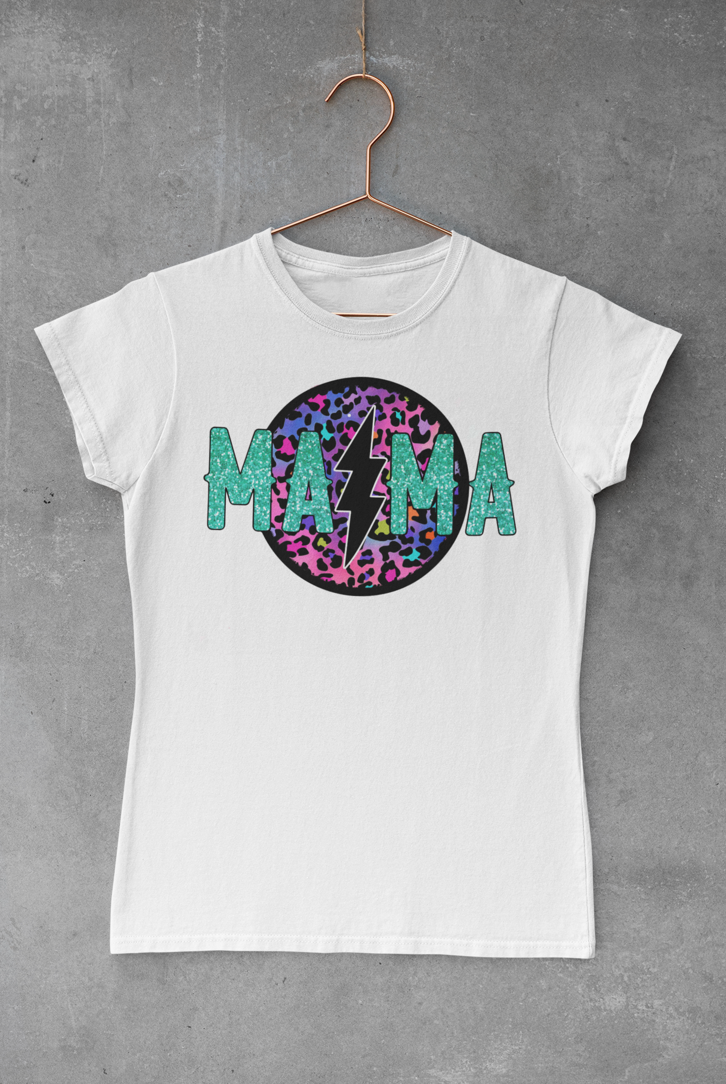 Retro Mama Leopard Print Transfer