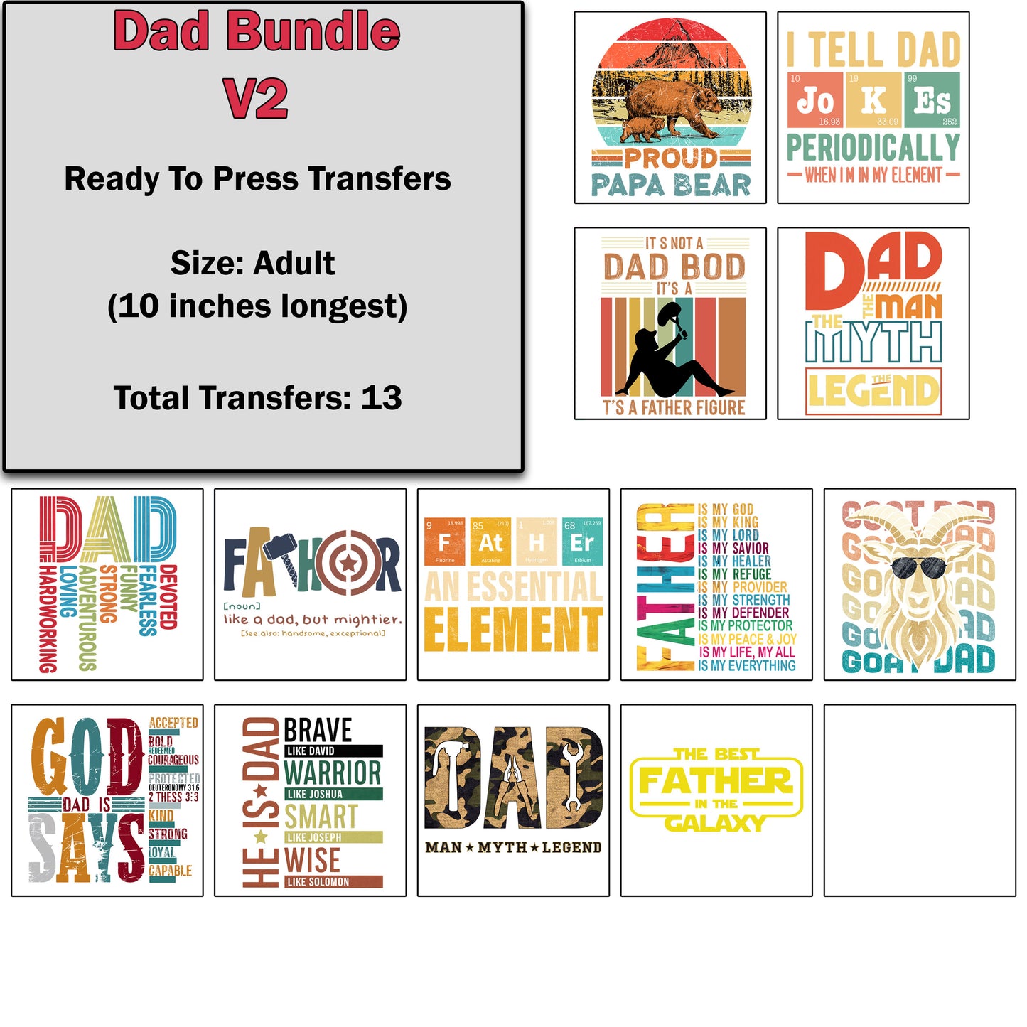 Dad Transfer Bundle 2