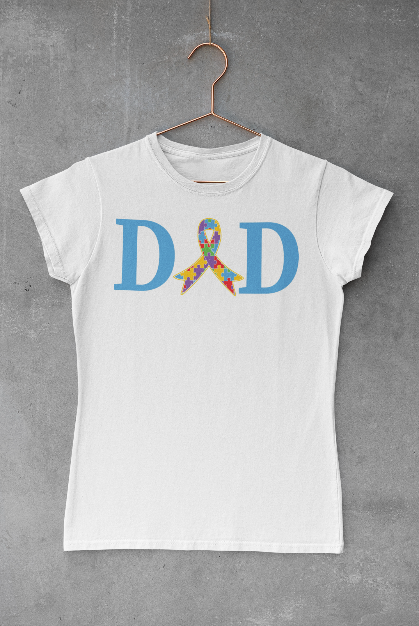 Autism Ribbon Dad Transfer
