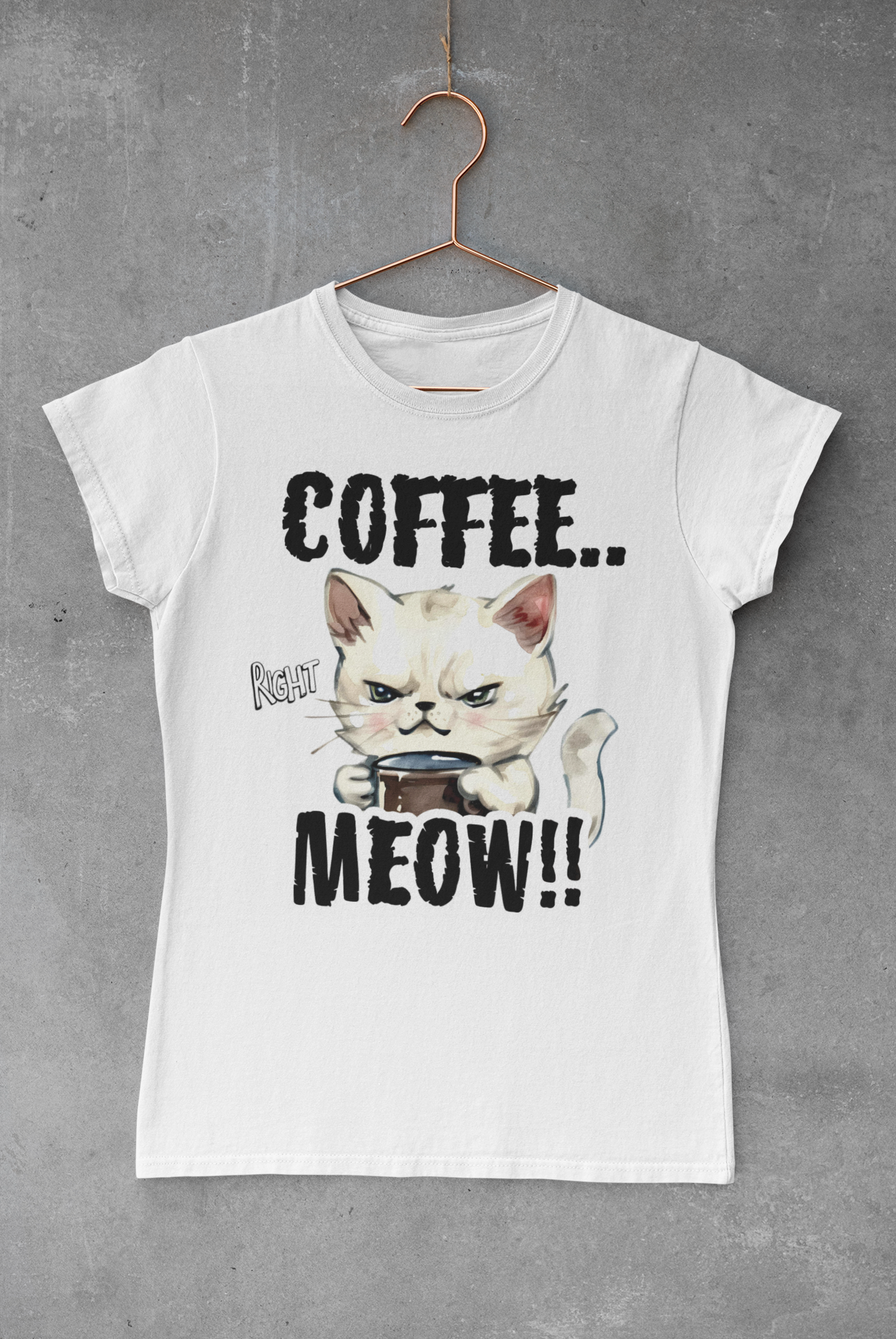 Coffee Right Meow Transfer