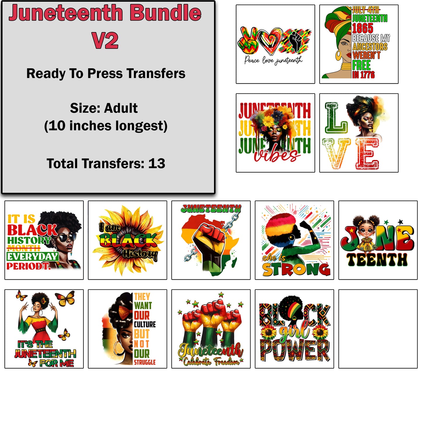 Juneteenth Transfer Bundle 2
