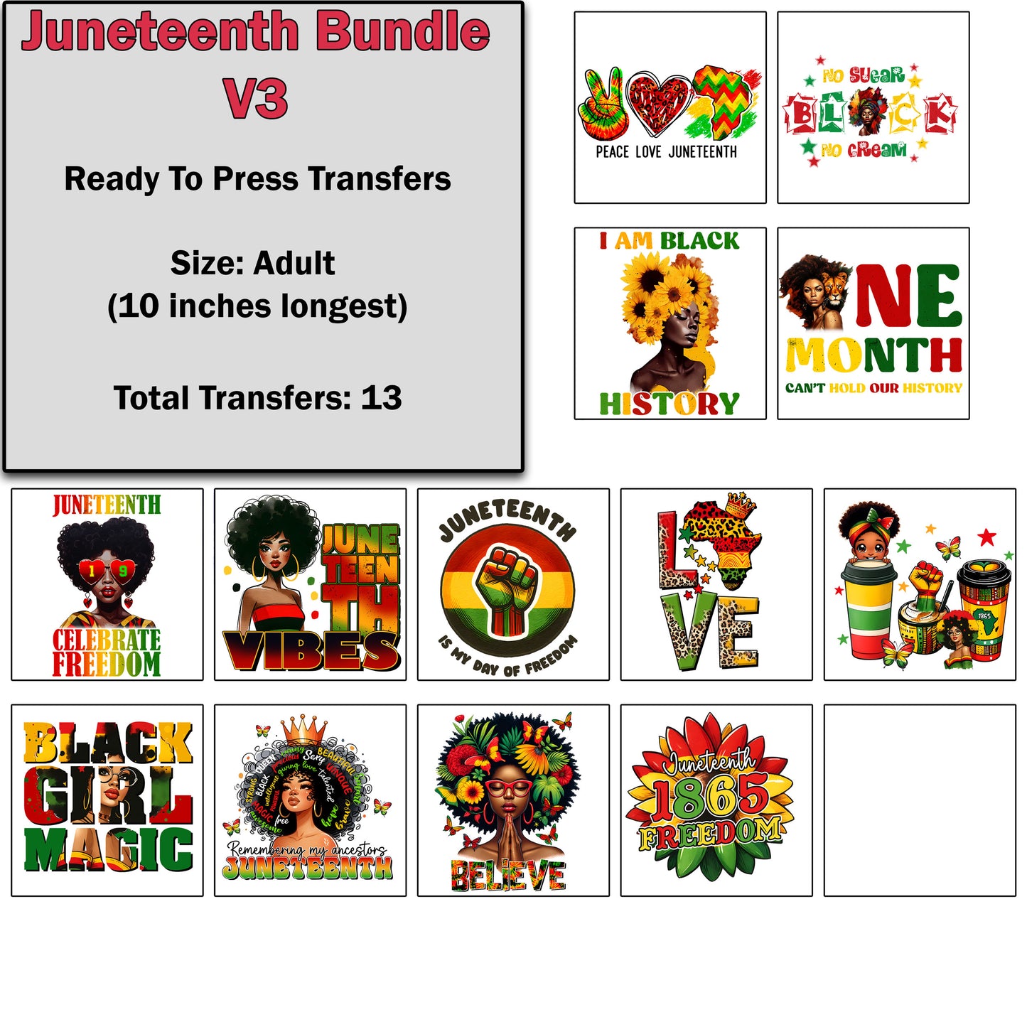 Juneteenth Transfer Bundle 3