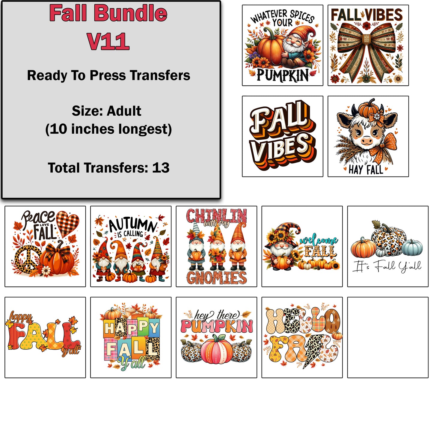 Fall Transfer Bundle 11