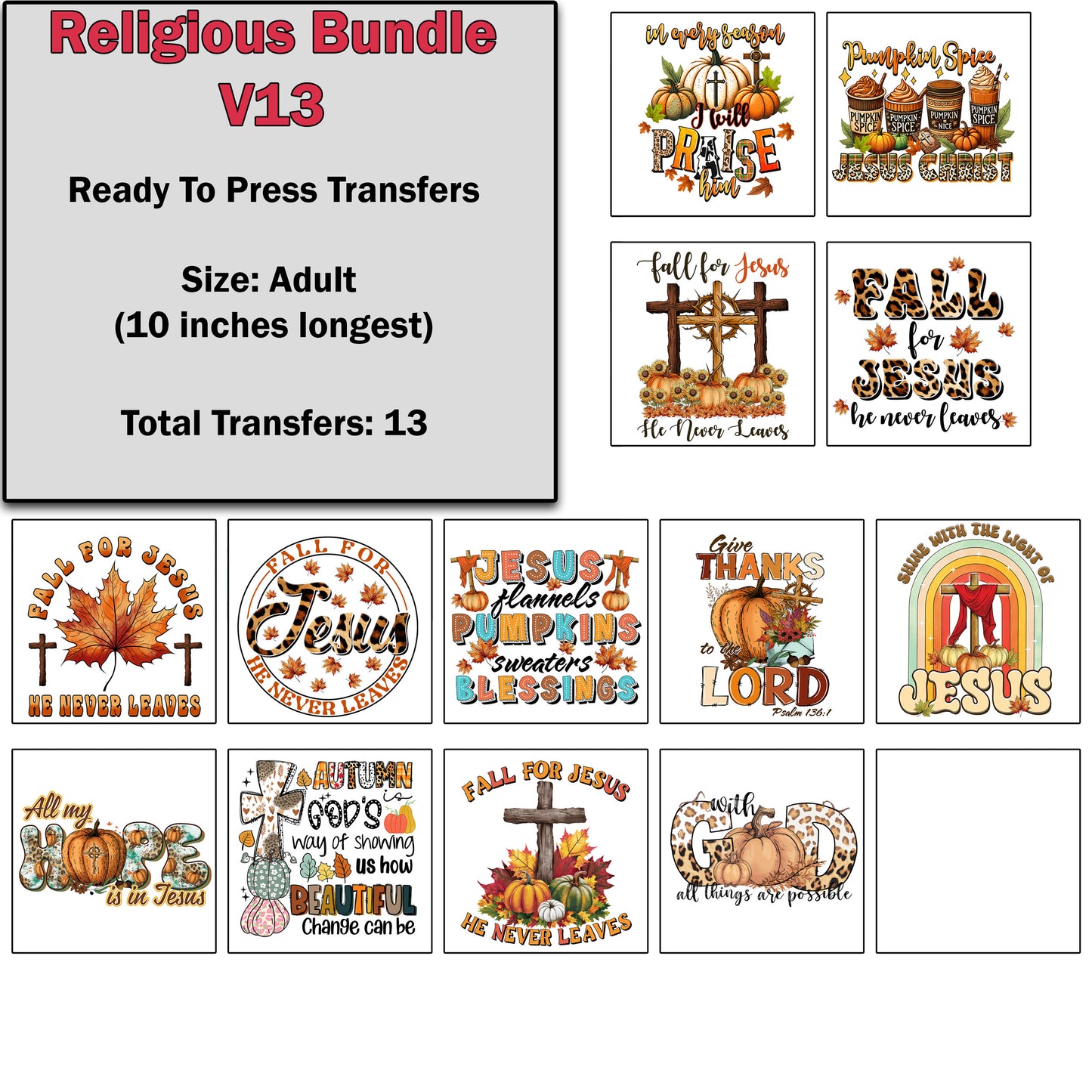 Religious Transfer Bundle 13