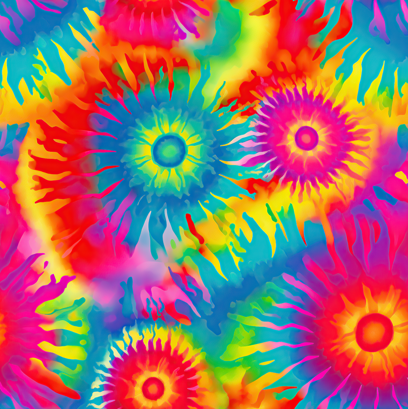 Trippy Tie-Dye 12x12 Patterned Vinyl Sheet