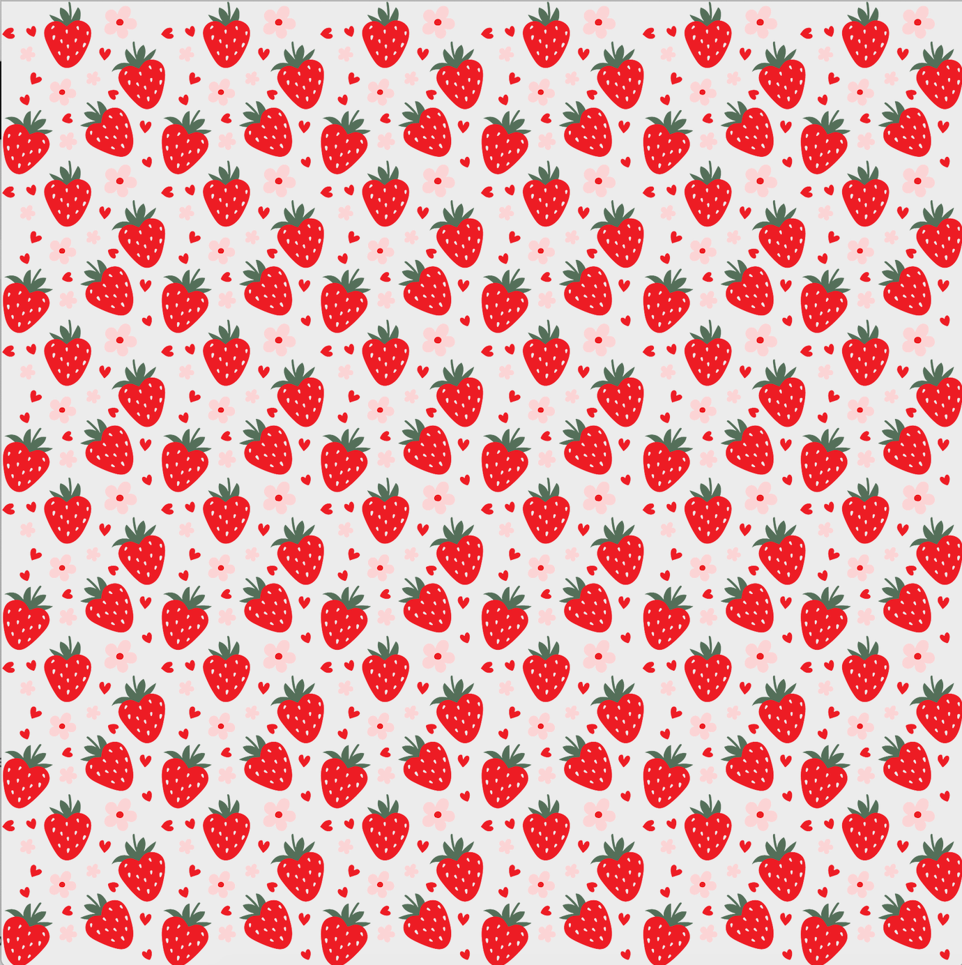 Berry Hearts 12x12 Patterned Vinyl Sheet