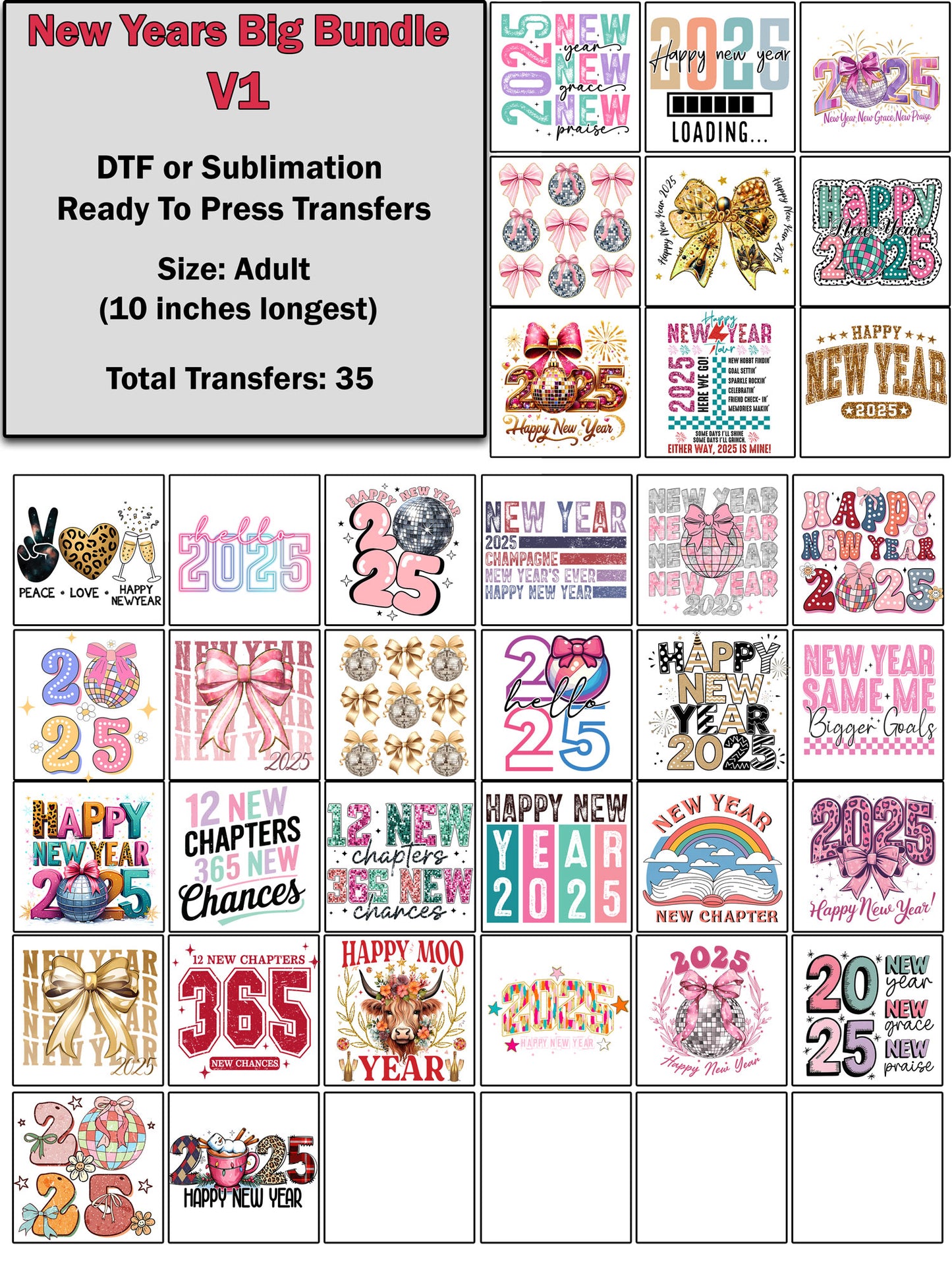 Big New Years Transfer Bundle V1